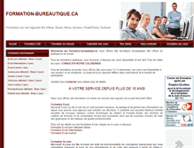 Tablet Screenshot of formation-bureautique.ca